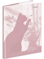 Дневник 1-11кл. Проф-Пресс тв.обл. "Силуэт котика-1" Д40-9427 глянц.лам.,лён