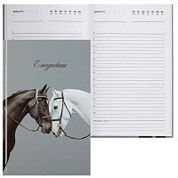 Ежедневник н/д А5  80л. КЛЕРК тв.обл. "Пара лошадей" 253128 глянц.лам.