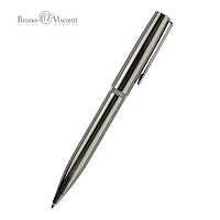 Ручка подар. шар. BV "Boston" 20-0359/13 синяя,0,7мм,повор.мех.,ворон.ст.корп.,метал.футл.