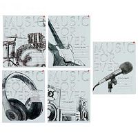 Тетрадь 24л. (клетка) АЛЬТ "Music. Black&White" 7-24-478/1