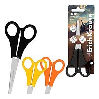 Ножницы детск. 13,5см EK "JOY Road Beast" 63159 нерж.сталь,закруг.,линейка,асс.