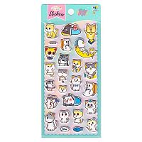 Наклейка декор. зефирная 10*23 "Котики" Р22072-5 Ткн1004-4