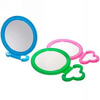 Зеркало настол. "Бусинки" 420-264 круг,подвесное,d-19см