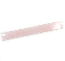 СБ Линейка 20см литая шкала красная прозр.