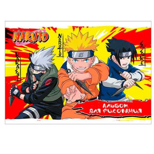 Альбом для рис.20л. КанцБиз "Naruto" ЕАС-NT1 на скобе