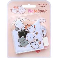Записная книжка А8  70л. deVENTE "Ghost Meow" 2055500 кож.зам.,замочек,асс.
