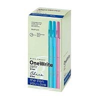 Ручка шар. BV OneWrite "Zefir" 20-0325/03 синяя,1,0мм,асс.