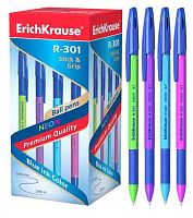 Ручка шар. EK R-301 Neon Stick&Grip 42751 синяя,0,7мм