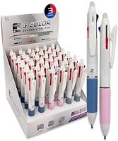 Ручка гелевая авт. 3-х цв. "Пиши-Стирай" INTELLIGENT DM-15 0,5мм,асс.