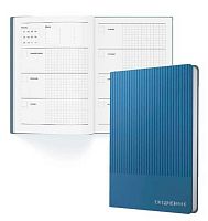 Ежедневник н/д А5 136л. ЭКСМО кож.зам. "Studio. Синий" ЕИКСФ52513602 интегр.обл.,фольга