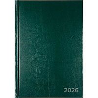 Ежедневник 2026г. А5 168л. ATTOMEX тв.обл. б/в 2332663 тёмно-зеленый,тисн.фольг.