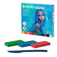 Пластилин 12цв.,180гр. EK "Aquamarine" 65192 со стеком,к/к