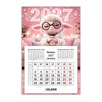 Календарь магнитный 2027г. 100*150 KЛЕРК "Овечка милашка" 270030