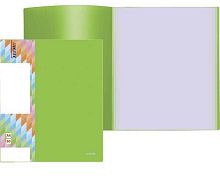 Папка с вкладышами/ 60 deVENTE А4 "Juicy" 3105708 салатовая 450мкм фактура "песок" непрозр.