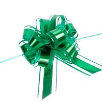 Бант д/оформления подарка "Изящный подарок" 214-248 зелёный,5см,d-15см