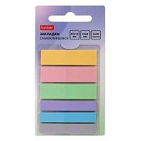 Набор самокл. этикеток-закладок ХАТ 12*45мм,8*45мм,6цв.*20л. "NEWtone" 090307 пластик.