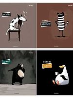 Тетрадь 96л. (клетка) Проф-Пресс "Забавные фразы" Т96-4892 цв.мел.обл.,твин-лак