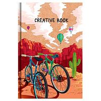 Записная книжка ФЕНИКС A5 112л. "Red valley/Creative book" 61492/К вн.бл.-бел.офс.,крафт.,крем.бум.