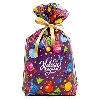 Пакет подар. НГ р/м 25*40 Задор 25мкм