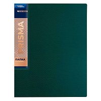 Папка 4 кольца 25мм Expert Complete А4 "Prisma" EC211400110 изумруд.new,700мкм,17мм,эфф.3D