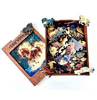 Пазл фигурый АПИЛКА "Искрящийся конь" дерево