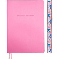 Ежедневник н/д А5 136л. deVENTE кож.зам. "Irene" 2234659 розовый,цв.срез,бел.бум.,мягк.обл.