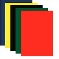 Картон цв. бархат. А4  5л. 5цв. deVENTE 8114904 пласт. пакет с е/подвесом