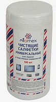 Салфетки влажные чистящие ATTOMEX 100шт 4170900 д/экранов и пластика, в тубе