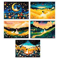 Альбом для рис.24л. ХАТ "Навстречу к звёздам" на скобе,пласт.обл.,200г/м2,асс.