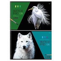 Альбом для рис.24л. BG спираль "Белый в природе" 08631асс.