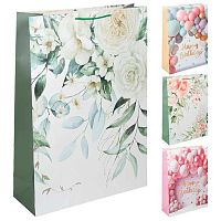 Пакет подар. КОКОС "Цветочная нежность" 50*72*18см 253778 мат.лам.,210г/м2,асс.
