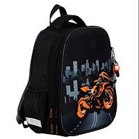 Ранец КОКОС First "Moto drive" 250062 жёстк.,эргоном.спинка,полиэстер,39*29*16см,брелок