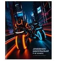 Дневник 1-4кл. ФЕНИКС тв.обл. "Ночные мотоциклисты" 72715 глянц.лам.