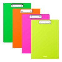 Клипборд А4 EK "Matt Neon" 55127 пластик,асс.