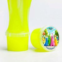 Лизун Слайм "Стекло" Party Slime Неон жёлтый  50гр. 00-00512371