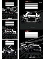 Тетрадь 12л. (кос.лин.) Проф-Пресс "Микс авто" 12-2313 цв.мел.обл.,твин-лак