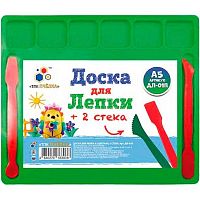 Доска для лепки А5 ПЧЕЛКА ДЛ-01П цв.асс.,2стека,отделения д/пластилина