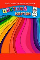 Картон цв. А4 20л.10цв. АППЛИКА "Цветные волны" С2806-26 на спирали