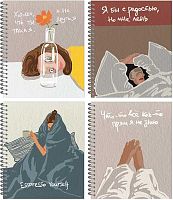 Тетрадь 48л. (клетка) 170*203 Полином спираль "Прокрастинация или Мне Просто Лень" 3459-48 софт