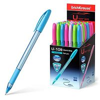 Ручка масл. шар. EK U-109 Stick&Grip Spring 58109 синяя,1,0мм,технол.ультраскольж.