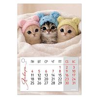 Календарь магнитный 2027г. 95*135 КЛЕРК "Пушистые комочки" 270048