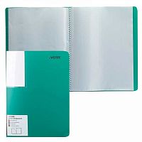 Папка с вкладышами/ 20 deVENTE А5 "Marandi" 3101223 фактура "песок",непрозр.,аквамарин.,500мкм