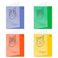 Тетрадь 48л. (клетка) BG пластик.обл. "Кошачьи тетради" 57634 асс.