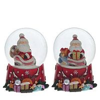 Шар стеклянный с фигуркой REMECO "Дед Мороз" 794195 D-6см,7*7*9см ,асс.