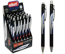 Ручка авт. масл. шар. ELLOTT "Styllish" MD-97 синяя,0,7мм,асс.