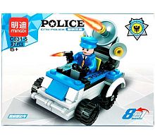 Конструктор ИГРУНЫ "Police" KNS1238 (до 100дет.)