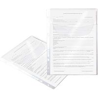 Карман с перфорацией 140мкм А4 deVENTE 3050506 с клапаном,прозр.,ПВХ,4отв.