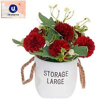 Цветочная композиция Ultramarine "Хризантемы бордовые" 951-532 10*20см