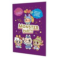 Наклейки КОНТЭНТ "Monster Party" 978-5-00241-451-2 фиолет.обл.,А5,8стр.