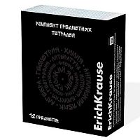 Комплект тетрадей предм. 48л. EK "Noir" (12шт) 65244 со справ.материал.